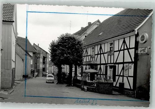 Much Gasthaus Lindenhof Foto Original aus Archiv eines Ansichtskartenverlags Ort handschriftlich Farbstriche im Bild