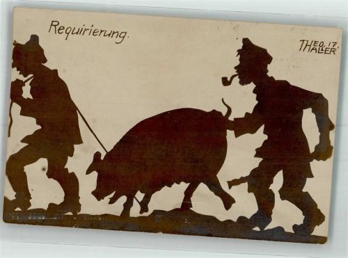 1917 sign. Thaller Theo Requirierung