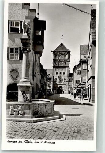 Wangen St. Martinstor mit St. Martinsbrunnen