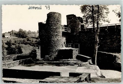 Monschau Burgruine Foto Original aus Archiv eines Ansichtskartenverlags Ort handschriftlich