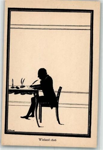 1922 Wieland 1806 Tintenfass Der Goethe-Kreis in Silhouetten II