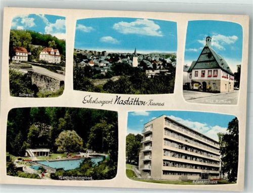 Nastätten St. Salvatorkirche Schwall Rathaus Waldschwimmbad Krankenhaus