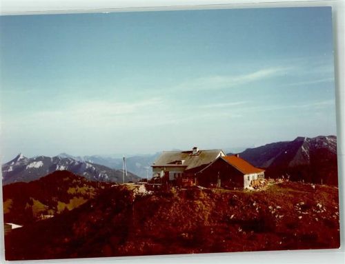 Hochrieshütte Berge Hochries Ort handschriftlich Foto Original aus Archiv eines Ansichtskartenverlags