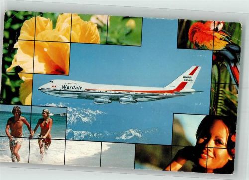 Wardair Canada Boeing 747 Frauen Bademode Papagei
