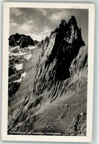 Garmisch-Partenkirchen 1936 Partenkirchener und Leutascher Dreithorspitze Verlag Hans Huber