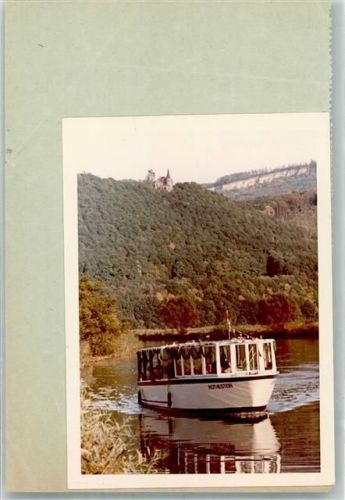 Bad Sooden-Allendorf Schloss Motorboot Werra Ort handschriftlich Foto Original aus Archiv eines Ansichtskartenverlags