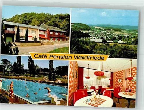 Schönbach Schwimmbad Cafe Pension Waldfriede