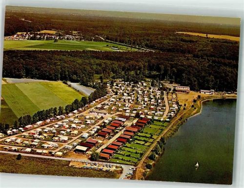 Nauheim Fliegeraufnahme vom Campingplatz am Hegbachsee
