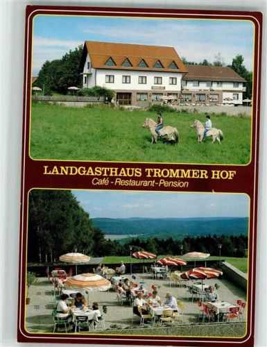 64689 W6149 Tromm KEINE AK Landgasthaus Trommer Hof Werbekarte mit Anfahrtsplan