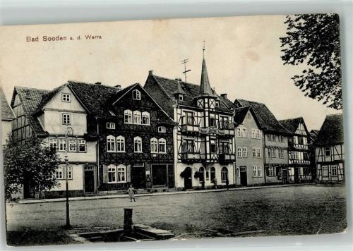 37242 W3437 Bad Sooden-Allendorf Foto AK Hotel zur Post