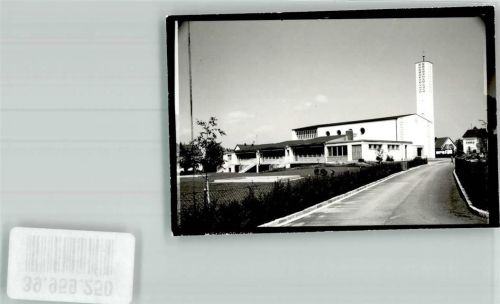 Penzberg Kirche Ort handschriftlich Foto Original aus Archiv eines Ansichtskartenverlags