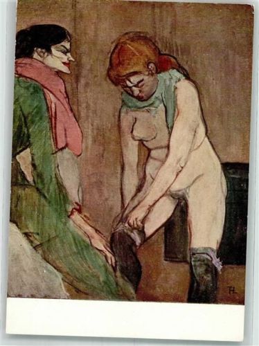 Akt Toulouse-Lautrec Jugendstil Akt Bildkarte