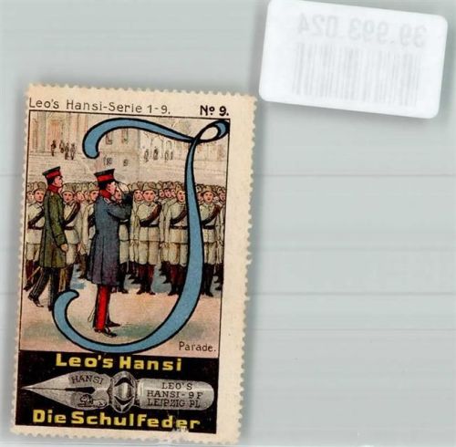Leipzig Leo`s Hansi Serie 1-9 Parade No. 9 Die Schulfeder J