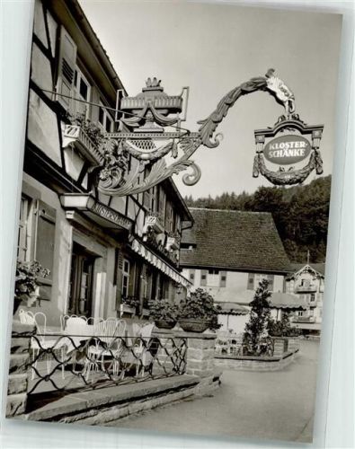 Bad Herrenalb Hotel Mönchs Klosterschänke Werbung