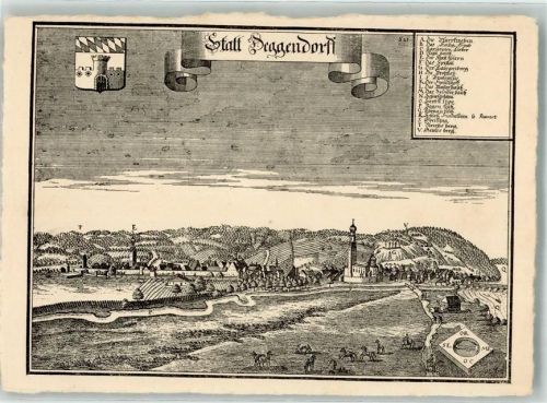 Deggendorf Chronik Stich auf Ak