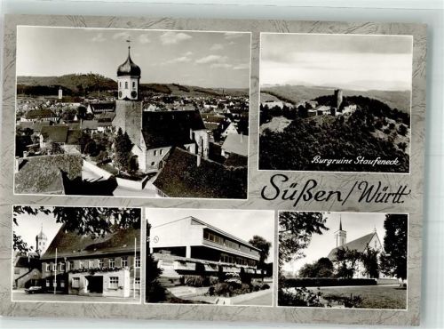 Süßen Fliegeraufnahme Burgruine Staufeneck