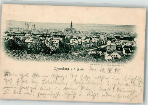 Naumburg 1898 mit Stadtkirche St. Wenzel