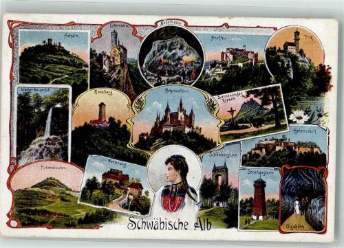 Hohenstaufen Tracht Schwäbische Alb Burg Schloss Lichtenstein Teck Neuffen Höhle