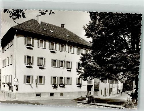 Stetten Rathaus Foto AK Karte beschnitten