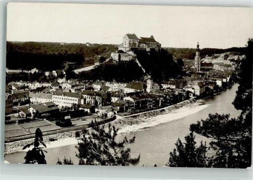 84489 W8263 Burghausen , Salzach 1929 Foto AK Burg