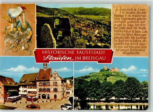 Staufen Rathaus Burgruine Staufen Stadtsee Chronik
