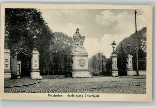 Amsterdam Denkmal Hoofdingang Vondelpark