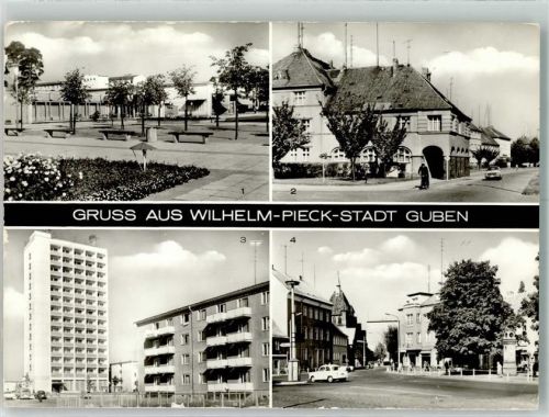 Guben 1980 Gasthaus Junge Welt Karl-Marx-Straße Hochhaus Auto
