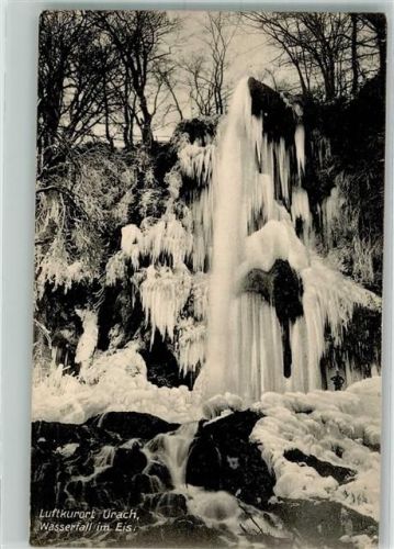 Urach 1917 Wasserfall Winter Feldpost WK I