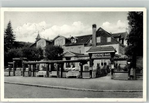 Hahnenklee 1955 Hotel Pension Gasthaus Deutsches Haus