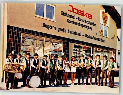 Bodenmais Werbung Fabrik Joska Tracht Musikkapelle