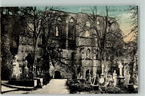 Kurort Oybin Klosterruine mit Friedhof Verlag Wagner No. 213