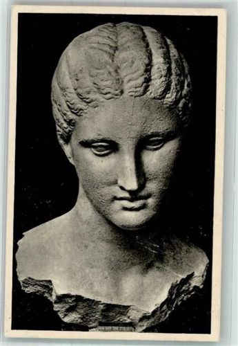 München 1912 Griechischer Mädchenkopf in der Glyptothek Antike Verlag Ackermann Nr. 2758