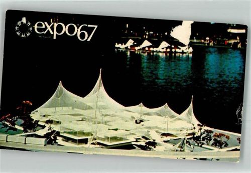 Montreal 1967 Ausstellung expo67 Pavillon of Germany Luftpost