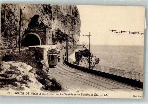 Nice Straßenbahn La Corniche Entre Beaulieu et Etze
