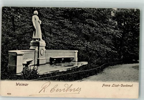 Weimar 1904 Franz-Liszt-Denkmal Verlag Reinicke & Rubin