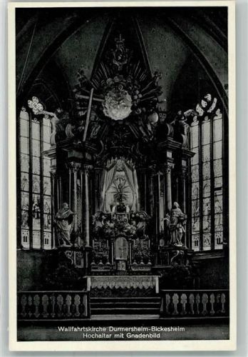 Durmersheim Wallfahrtskirche Hochaltar m. Gnadenbild