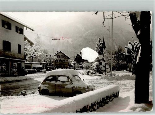 Kochel Winter Auto Oberflächenschaden FOTO KEINE AK Ort handschriftlich