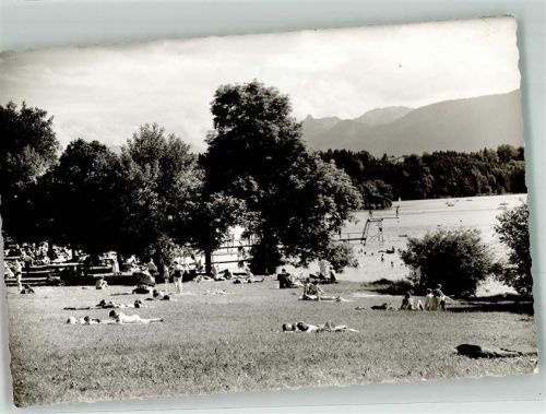 Murnau Schwimmbad Ort handschriftlich Foto Original aus Archiv eines Ansichtskartenverlags