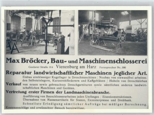 38690 W3387 Vienenburg - Bau- und Maschinenschlosserei Bröcker, Fotoabzug