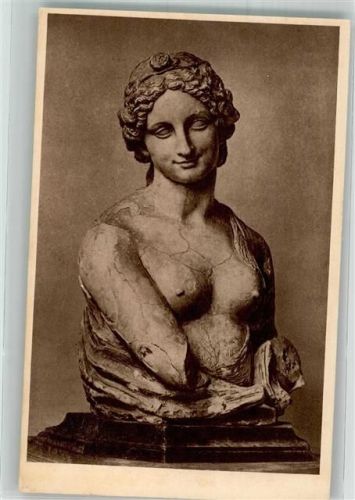 Berlin Mitte Farbige Wachsbüste von Leonardo da Vinci im Kaiser-Friedrich-Museum