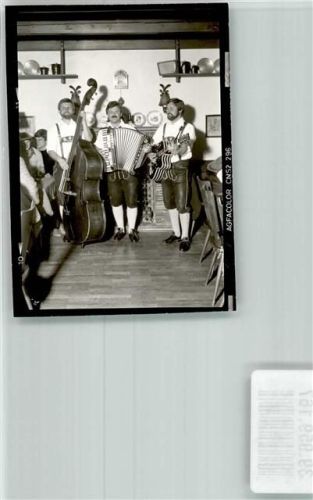 Bad Oberdorf Gasthaus Hirsch Tracht Mussik Ort handschriftlich Foto Original aus Archiv eines Ansichtskartenverlags