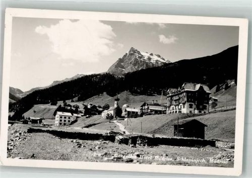 Gargellen 1942 Hotel Madrisa Kirche