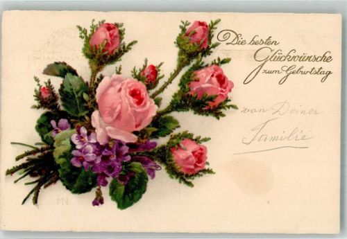Geburtstag Glückwunsch Nr. 3065 Blumen