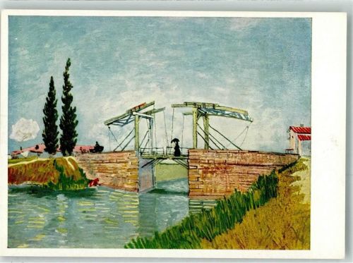 W6000 Frankfurt am Main 75 Jahre Gebr. Schmidt Druckfarbenfabrik Bild: Vincent van Gogh AK Werbung Druckerzeugnis