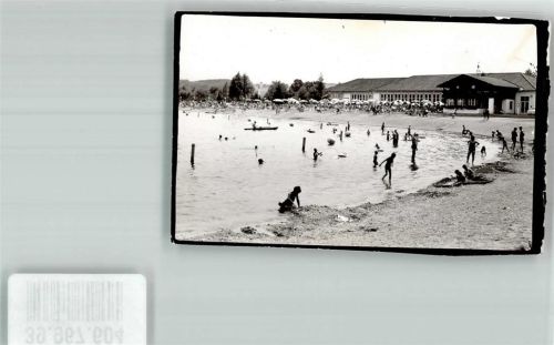 Waging Schwimmbad Ort handschriftlich Foto Original aus Archiv eines Ansichtskartenverlags