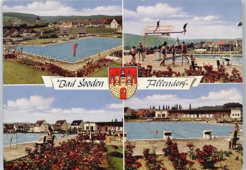 37242 W3437 Bad Sooden-Allendorf - Schwimmbad, Wappen