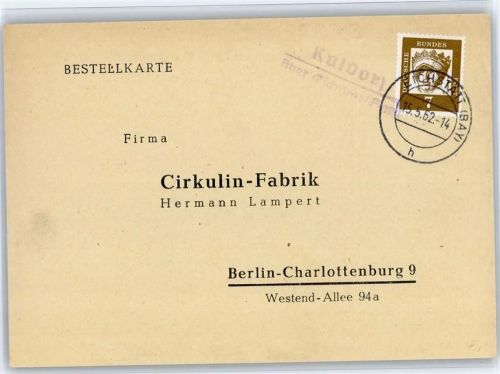 Kaldorf Landpoststempel 1962
