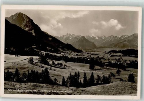 Schöllang 1939 mit Rubihorn und Oberstdorf