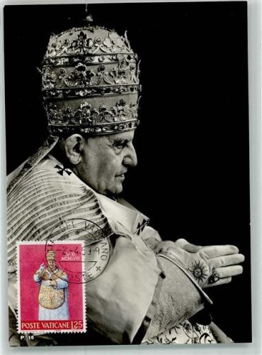Vatikanstadt Papst Johannes XXIII Fotograf Brunner Ort lt. Stempel