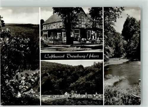 Treseburg 1985 Schwimmbad Gasthaus Weißer Hirsch